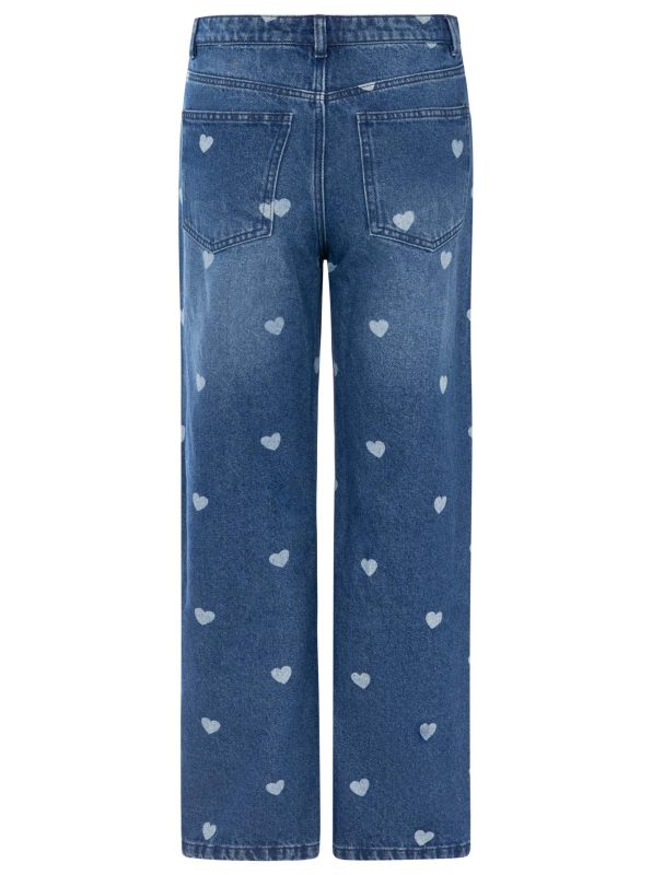 Zwillingsherz Wide Leg Jeans WASHED HEARTS