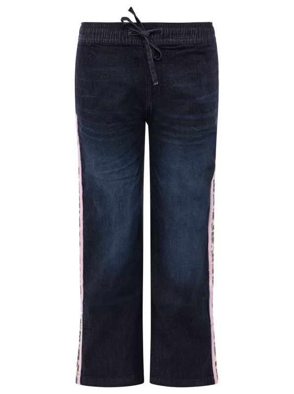 Zwillingsherz Wide Leg Jeans mit elastischem Bund HAPPY