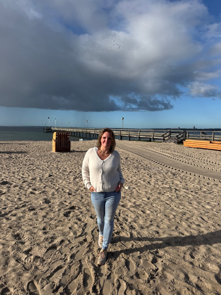 Feinstrickjacke mit Alpaka