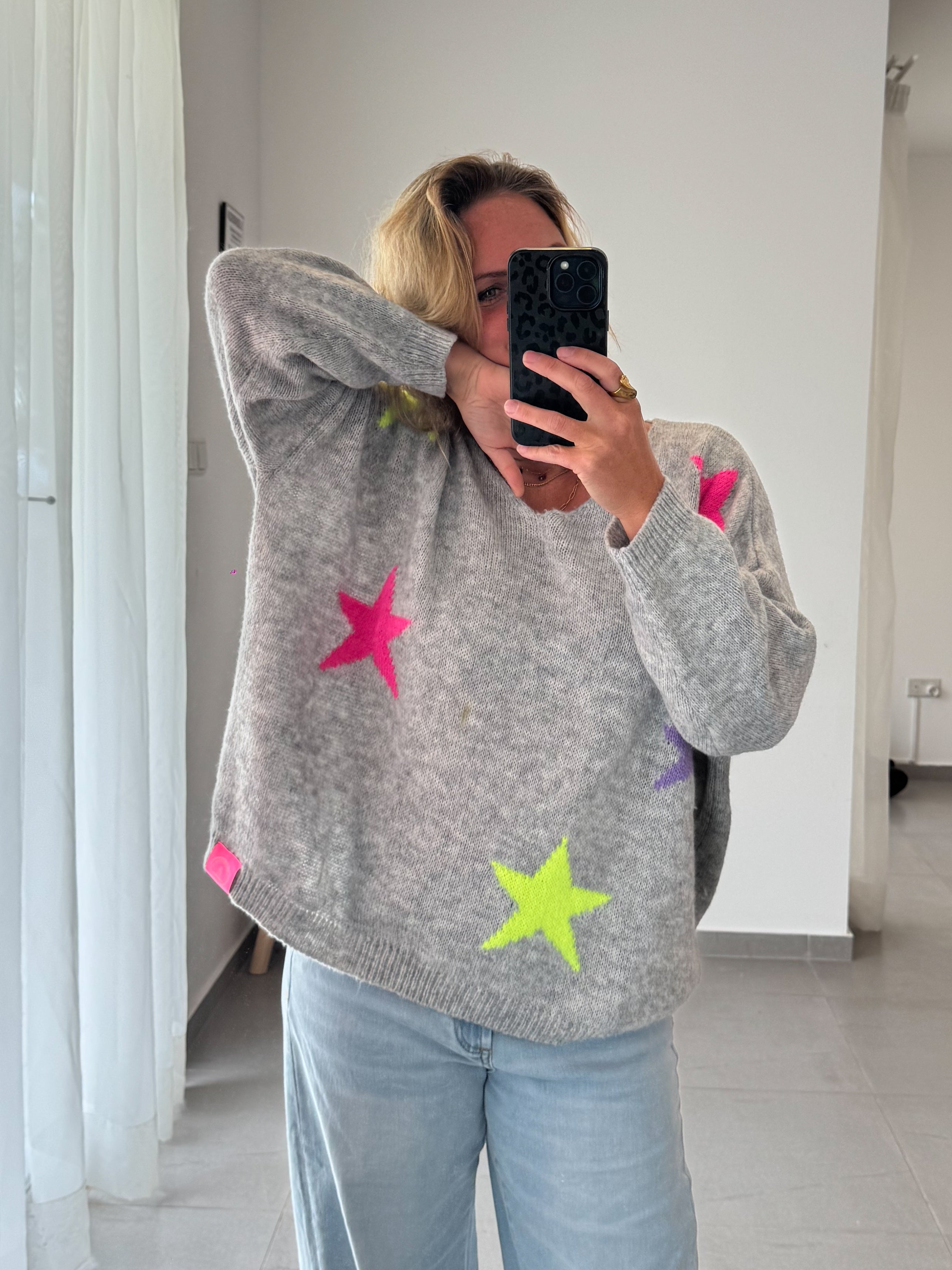 Strickpulli Sterne
