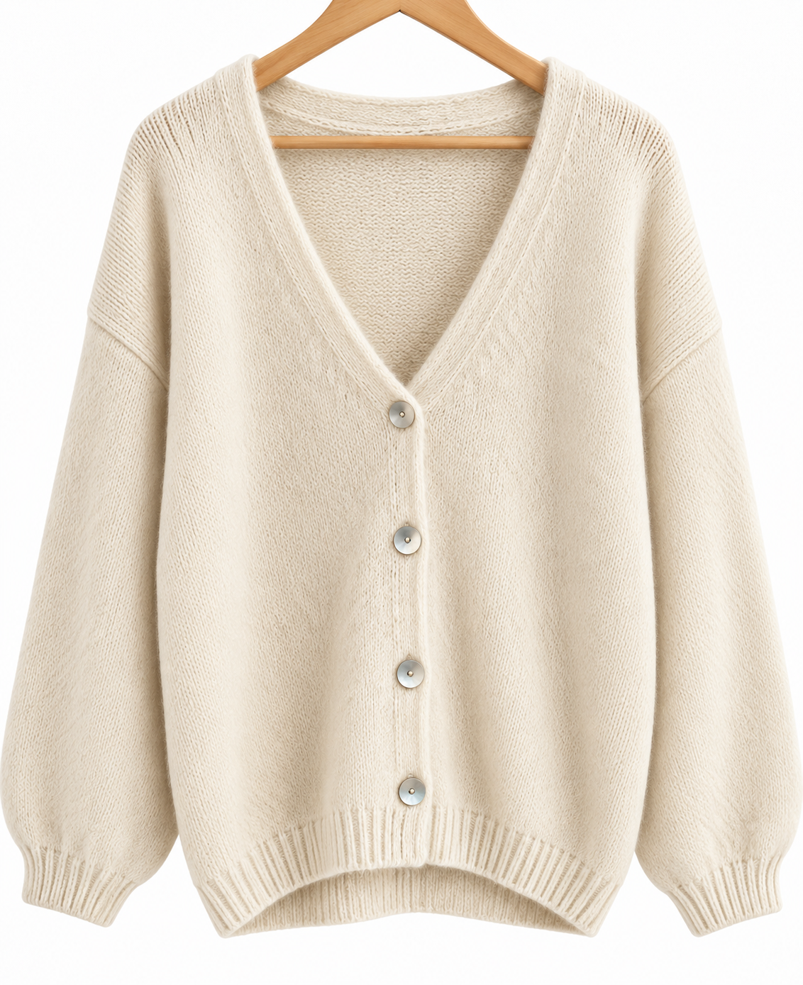 Strickjacke mit V-AUSSCHNITT