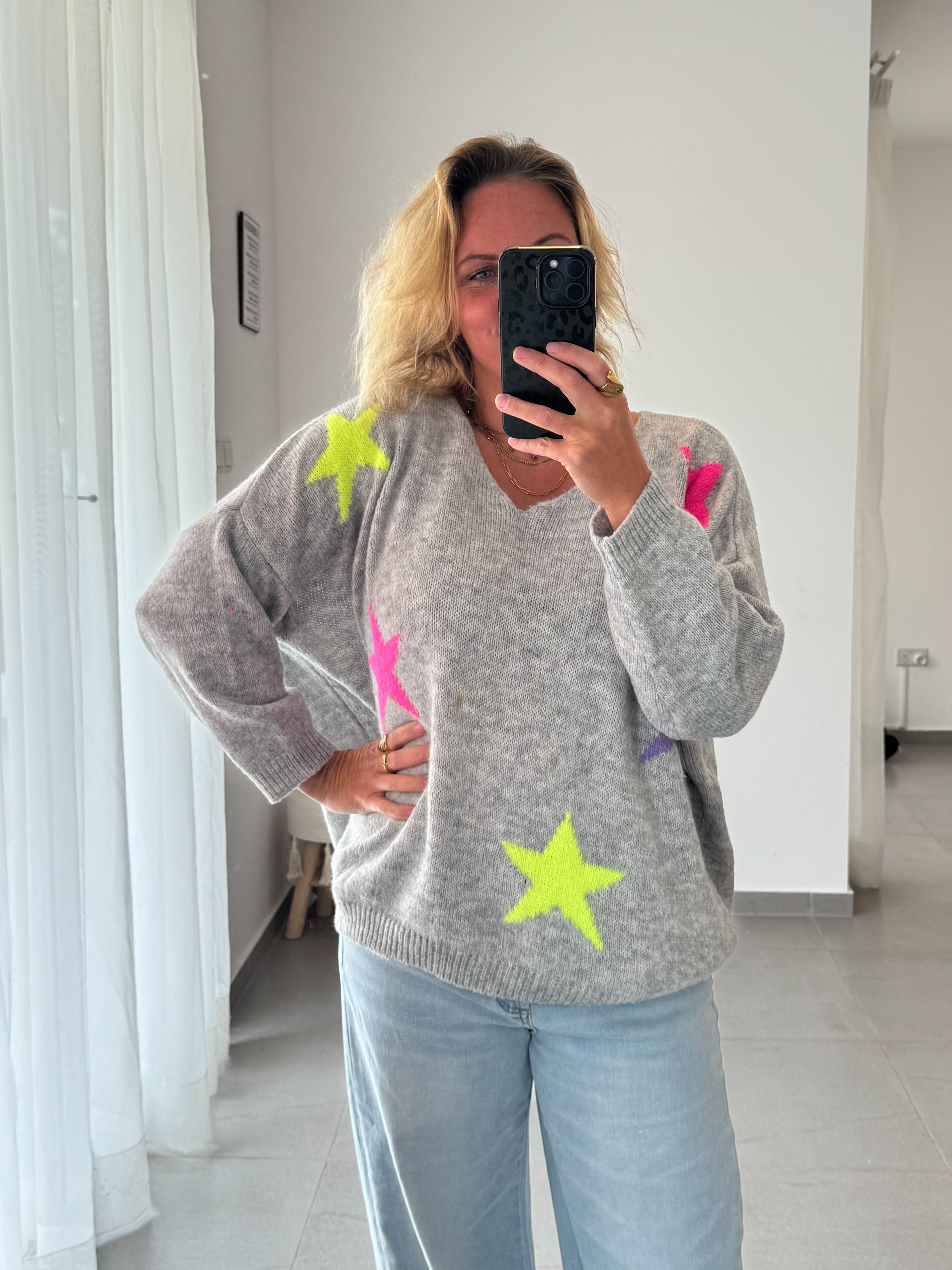 Strickpulli Sterne