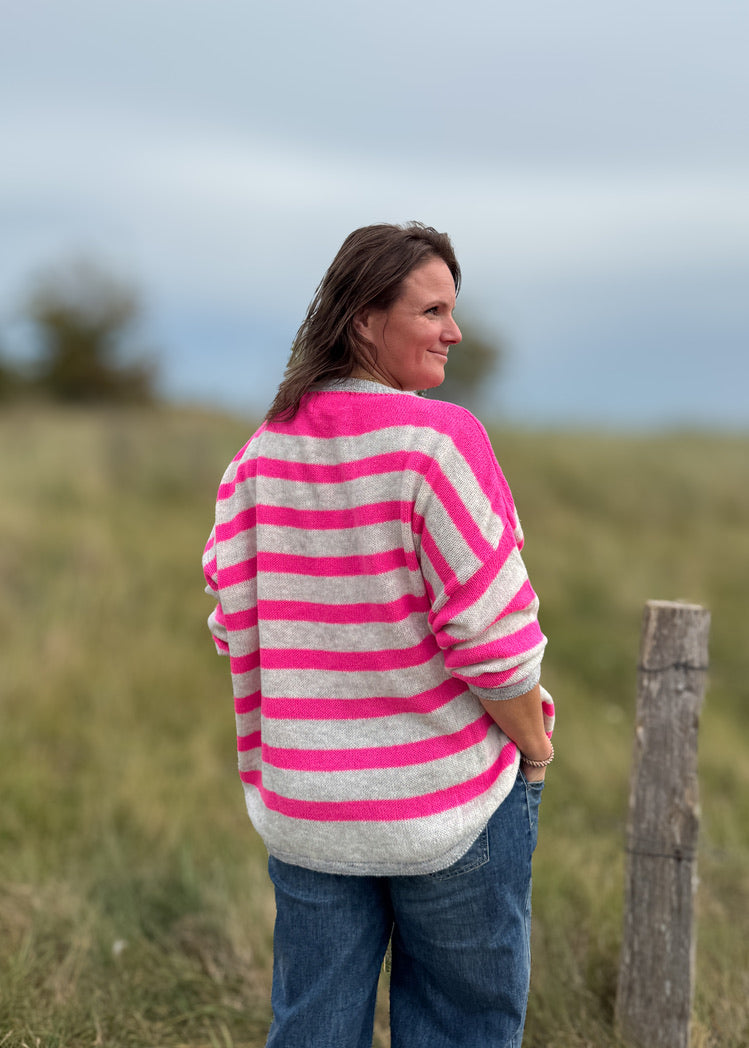 Strickpulli Streifen