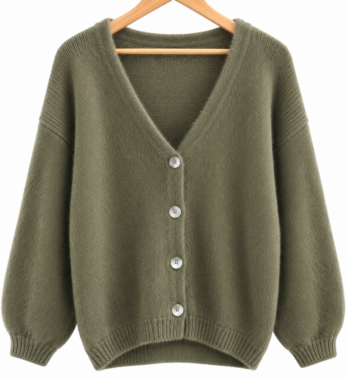 Strickjacke mit V-AUSSCHNITT