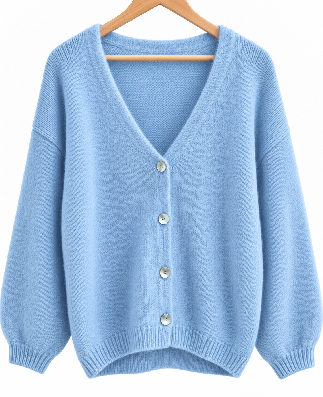 Strickjacke mit V-AUSSCHNITT