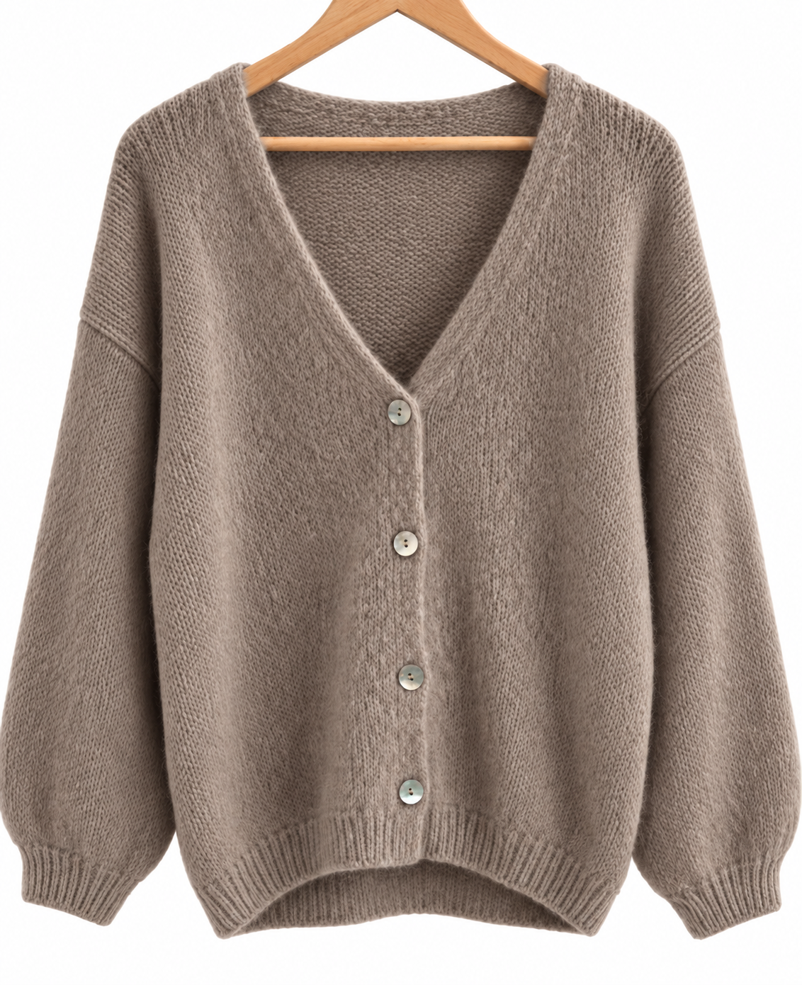 Strickjacke mit V-AUSSCHNITT