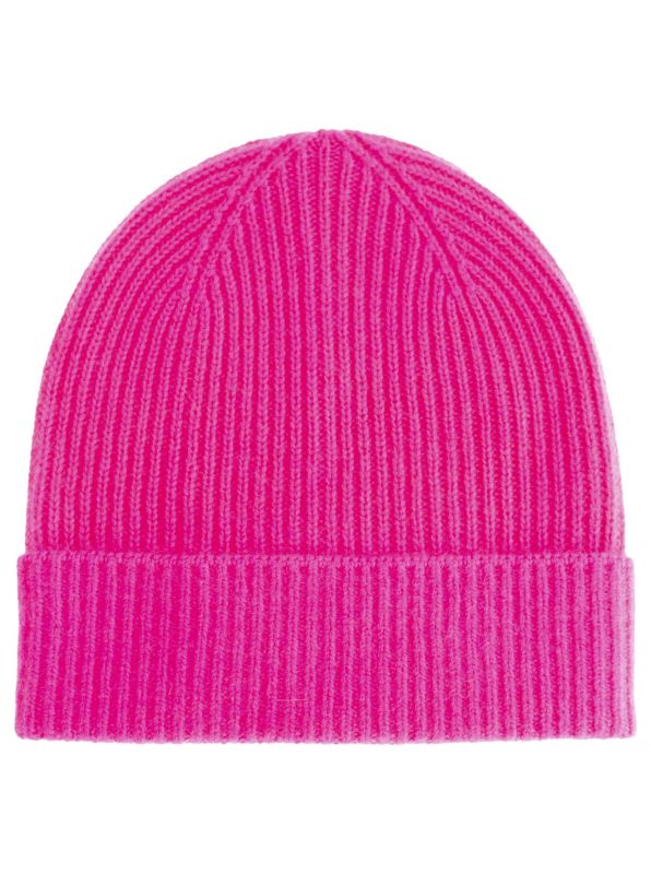 Zwillingsherz 100% Cashmere Umschlagmütze RIPPE
