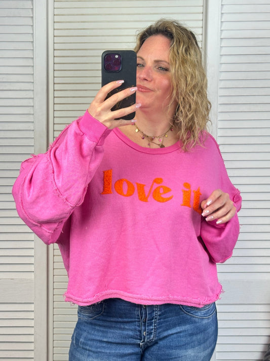 Sweatshirt LOVE IT - Strandmädchen