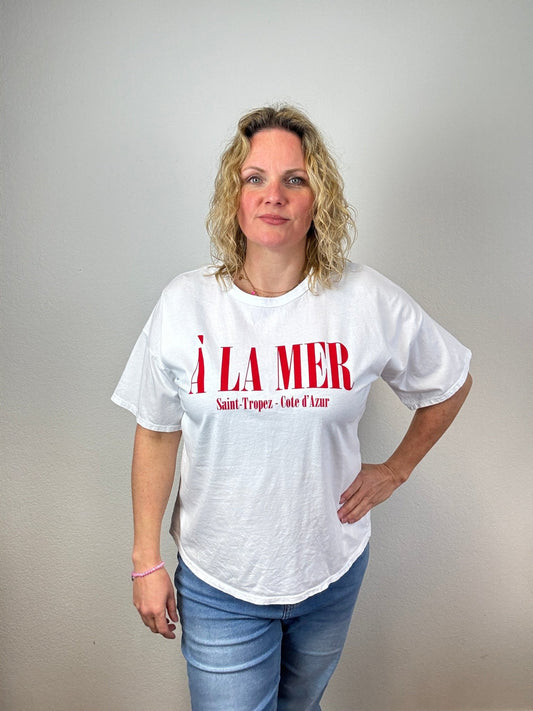 T-Shirt A LA MER - Strandmädchen